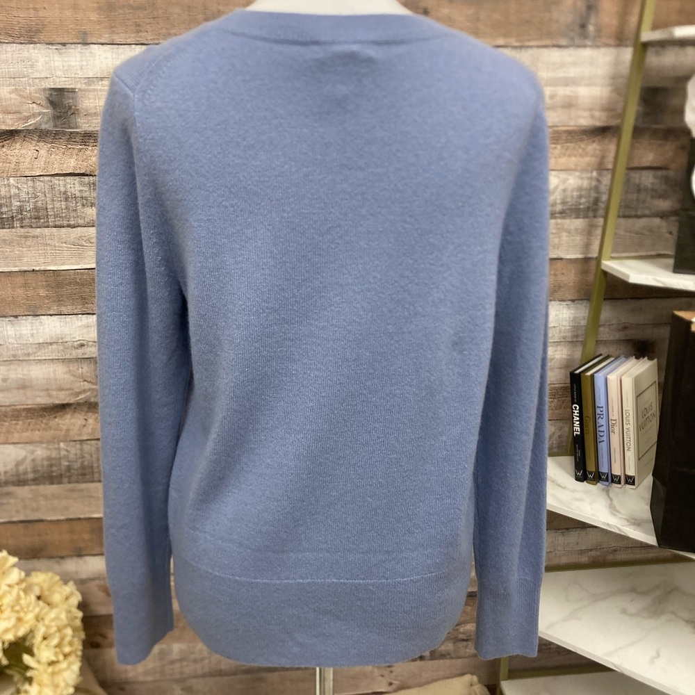 J. Crew Light Blue Cashmere Sweater - Picture 4 of 6